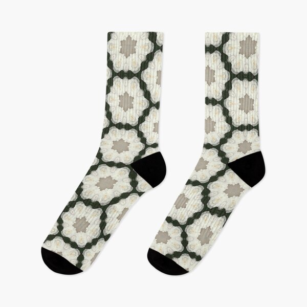 Item preview, White floral pattern  designed and sold by Lorredraw.