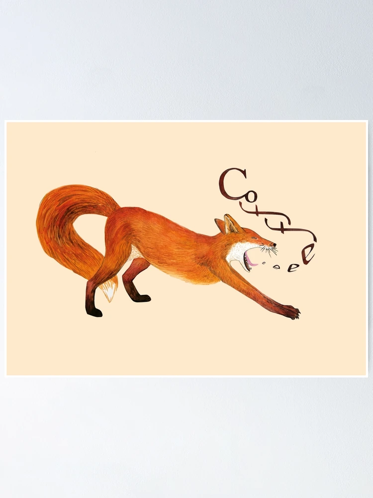 Thumbnail 1 of 3, Poster, Coffee Fox designed and sold by Ruta.