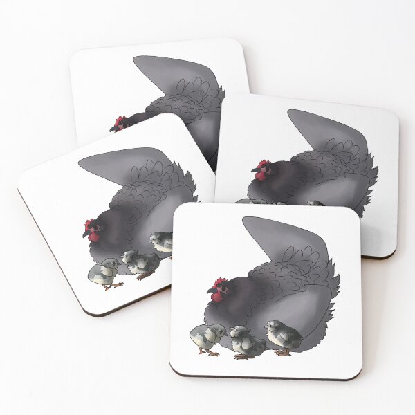 Item preview, Blue Australorp Hen and chicks designed and sold by Clucky-Designs.