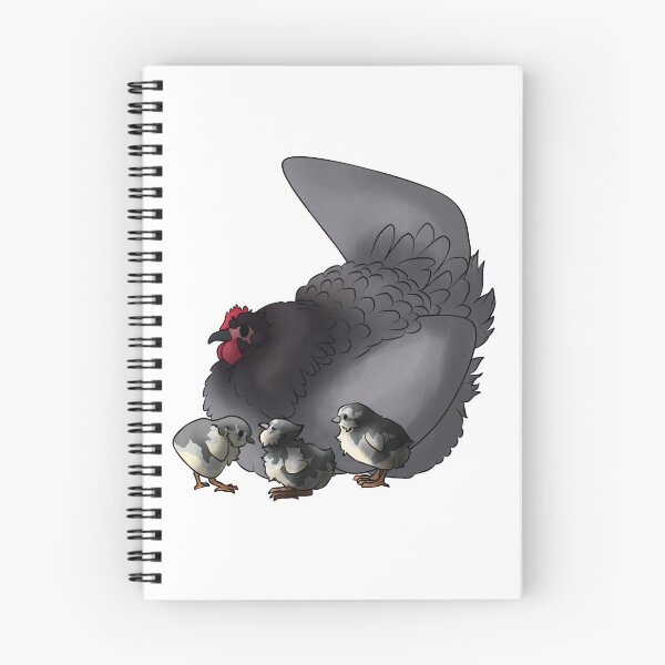 Item preview, Blue Australorp Hen and chicks designed and sold by Clucky-Designs.