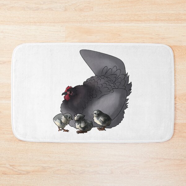 Item preview, Blue Australorp Hen and chicks designed and sold by Clucky-Designs.