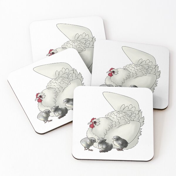 Item preview, White Australorp Hen and chicks designed and sold by Clucky-Designs.