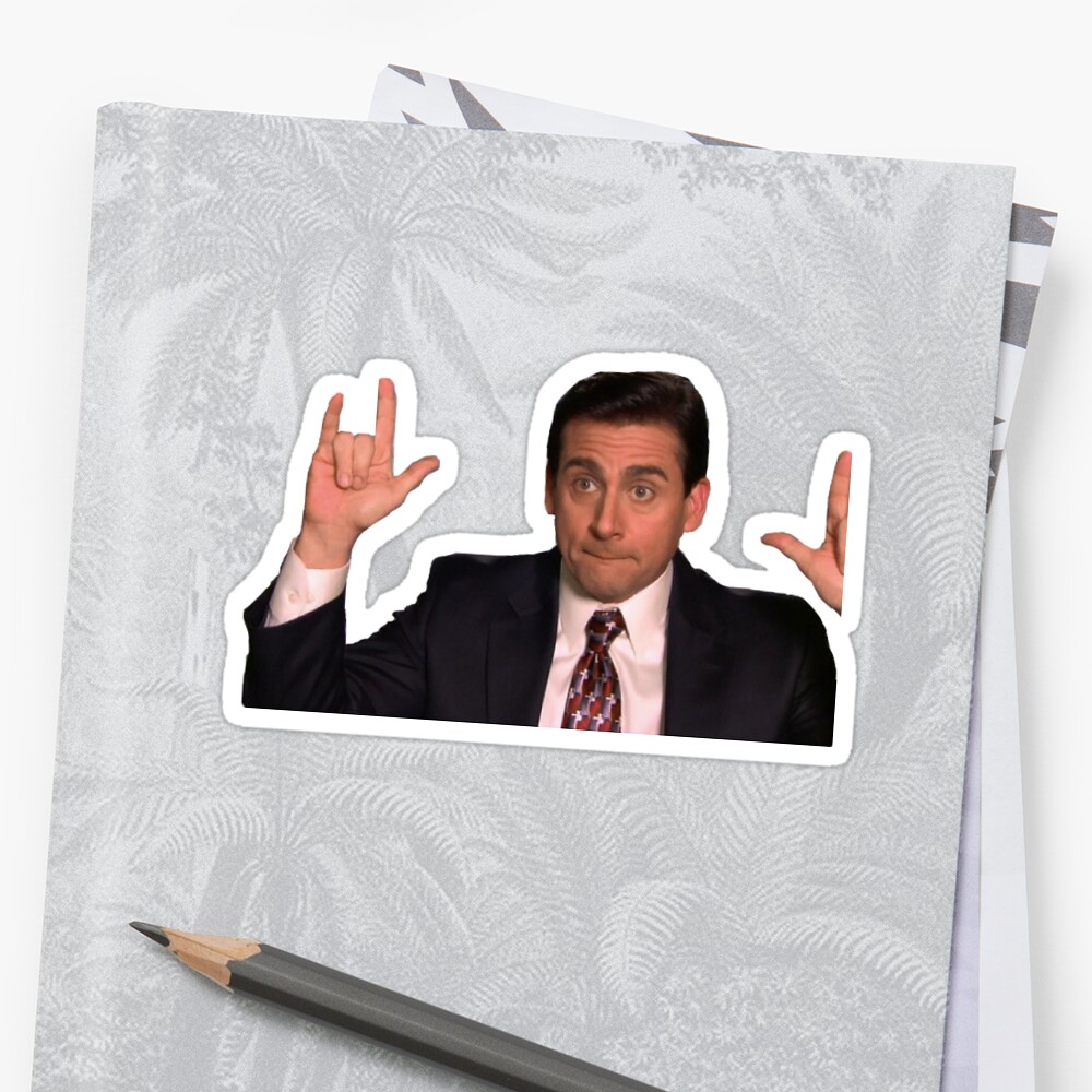 Michael Scott Sticker By Briannawb Redbubble