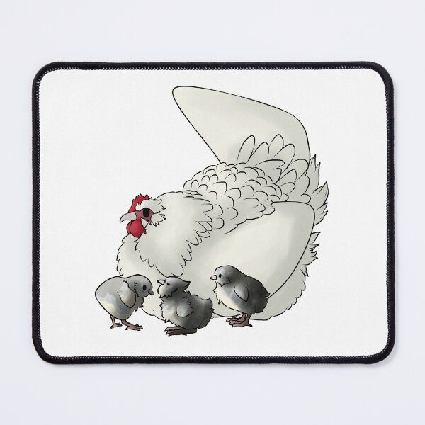 Item preview, White Australorp Hen and chicks designed and sold by Clucky-Designs.