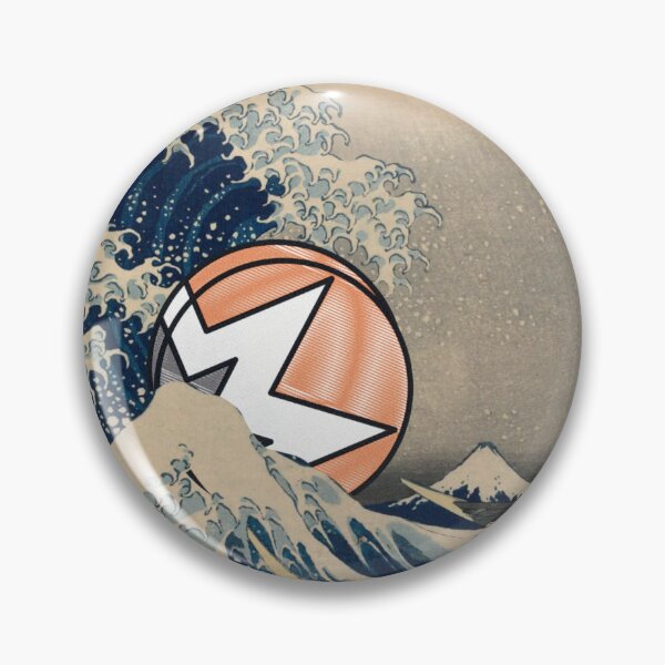 Item preview, Crypto Monero coin - Great wave designed and sold by Crypmetal.