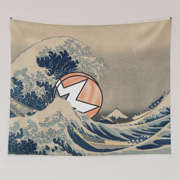 Item preview, Crypto Monero coin - Great wave designed and sold by Crypmetal.