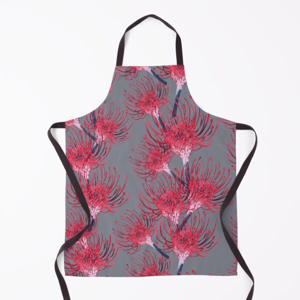 Item preview, Seamless Red Flower Pincushion on Grey designed and sold by Crimson-thyme.