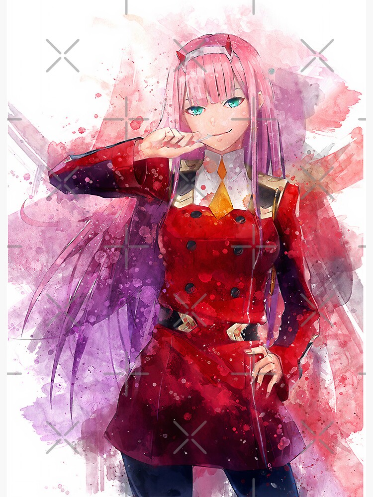 Darling in the Franxx-Zero Two Digital Painting, Watercolor - Main Image