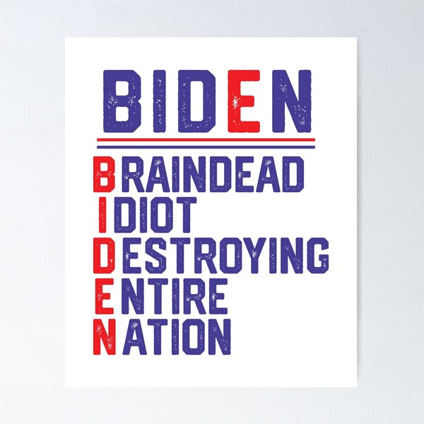 Item preview, Anti President Joe Biden Idiot Democratic Funny Anti Biden designed and sold by Fleyshop.