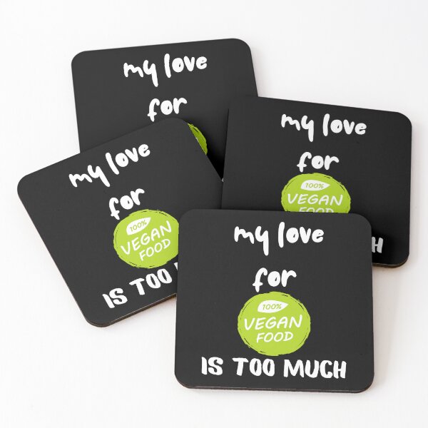 Item preview, Mi amor por la comida 100% vegana es demasiado designed and sold by SolSel ⭐⭐⭐⭐⭐.