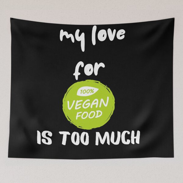 Item preview, Mi amor por la comida 100% vegana es demasiado designed and sold by SolSel ⭐⭐⭐⭐⭐.