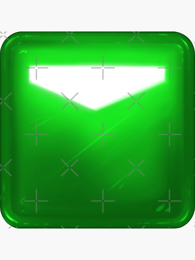 Beat Saber Green Cube Block Pillow