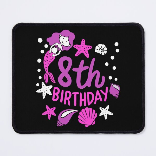 Item preview, 8th Birthday Mermaid Gift For Girls Turning 8 designed and sold by haselshirt.