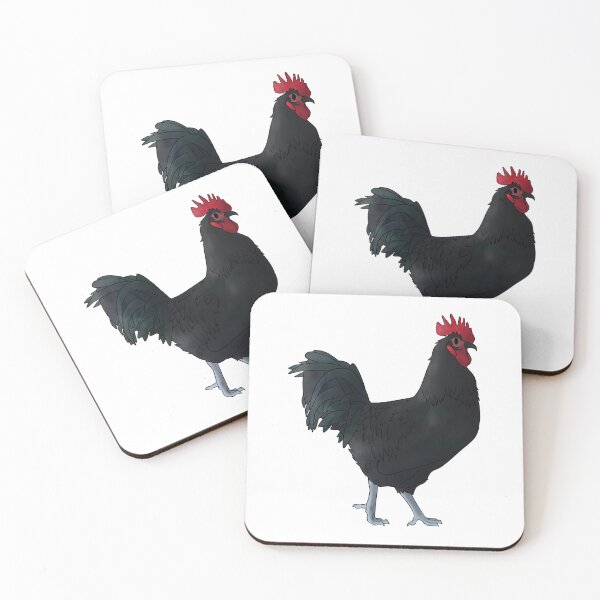 Item preview, Black Australorp Rooster designed and sold by Clucky-Designs.