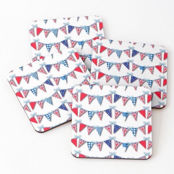 Item preview, Union Jack Bunting (white) designed and sold by HelenaRoberts1.