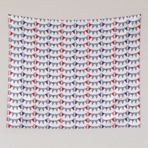 Item preview, Union Jack Bunting (white) designed and sold by HelenaRoberts1.