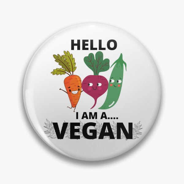 Item preview, HELLO I AM VEGAN designed and sold by picky pickers.