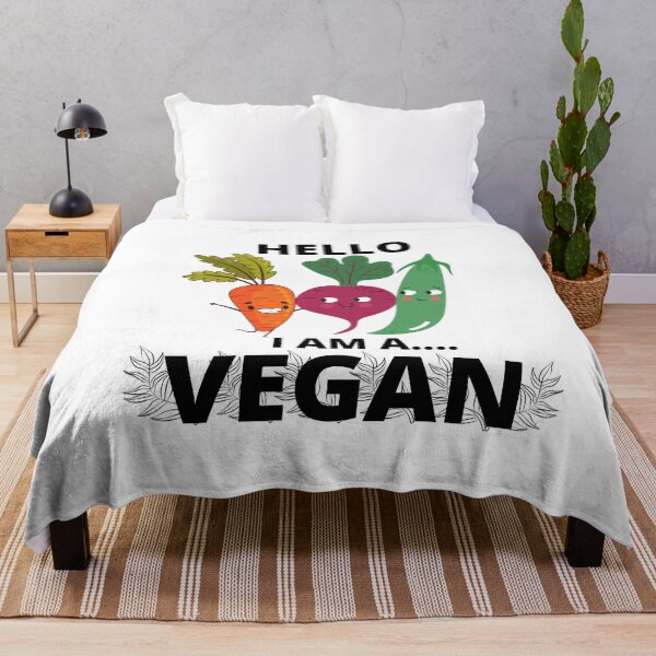 Item preview, HELLO I AM VEGAN designed and sold by picky pickers.