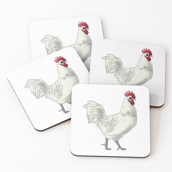 Item preview, White Australorp Rooster designed and sold by Clucky-Designs.