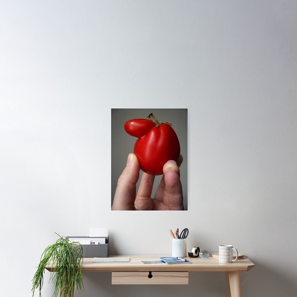 Of Veggie Weenies - Tomato Poster