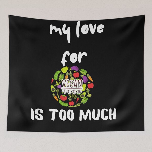 Item preview, Mi amor por la comida vegana es demasiado designed and sold by SolSel ⭐⭐⭐⭐⭐.