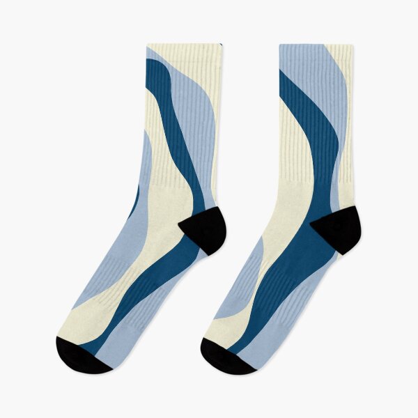 Item preview, Ebb and Flow 4 - Dark Blue, Light Blue and Cream  designed and sold by LAEC-Shop.
