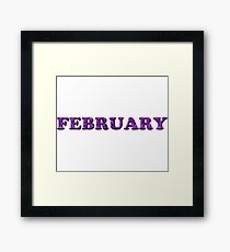 February Amethyst Framed Print