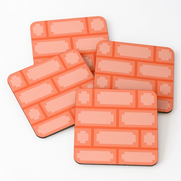 Item preview, pixel art brickwall red colorful designed and sold by therkmr.