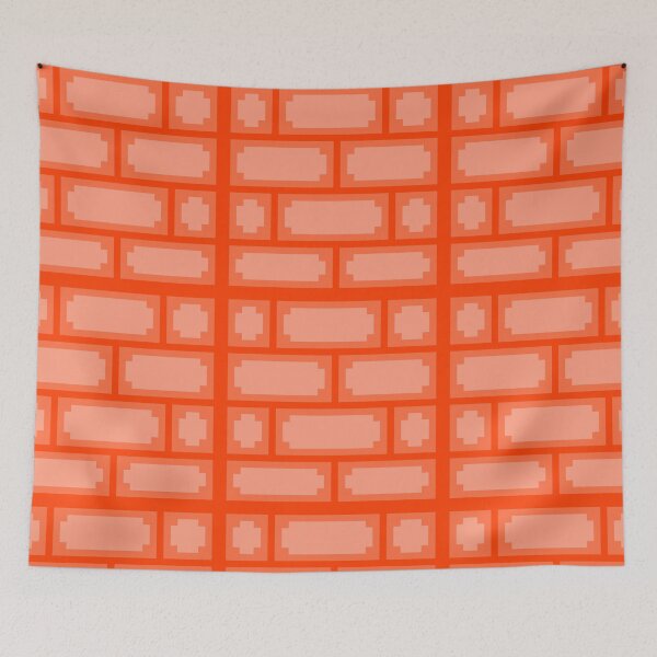 Item preview, pixel art brickwall red colorful designed and sold by therkmr.