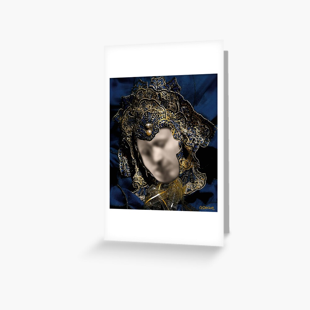 Mask of Love (or The Kiss) Greeting Card