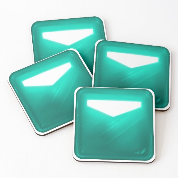 Item preview, Beat Saber Baby Seafoam Green Blue Block Pillow designed and sold by JessySketches.