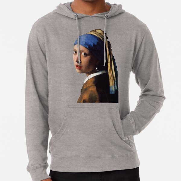 Vintage schilderij Tshirt SupeRare Vintage Grafisch T-shirt Vintage Art Tee Vintage 90's Het meisje met een parel schilderij door Johannes Vermeer Kleding Dameskleding Hoodies & Sweatshirts Sweatshirts 