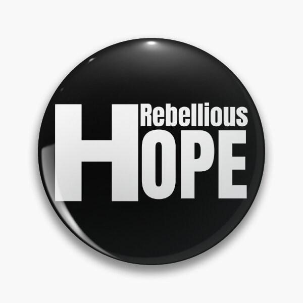 Item preview, Rebellious hope strong typographic text design for hopeful optimist people designed and sold by Randa Ranmania.