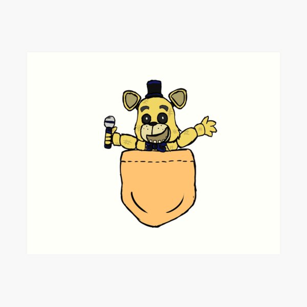 FNAF Golden Fredbear Art Print by Bloo McDoodle