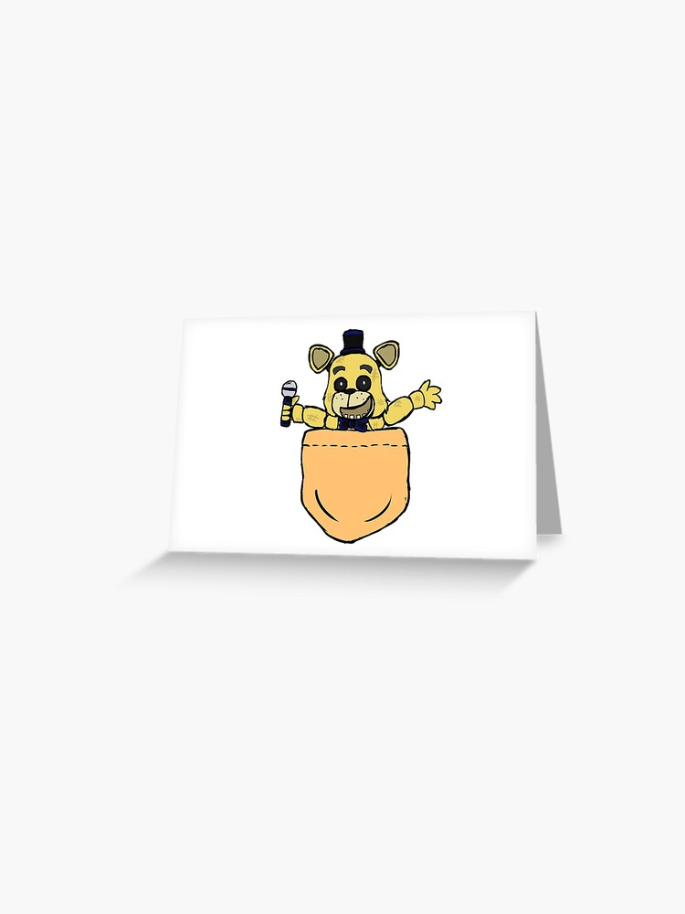 FNAF Golden Freddy Fredbear It's Me Greeting Card for Sale by Bitw1se