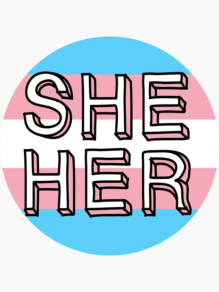 She Her Sticker By Draikinator Redbubble