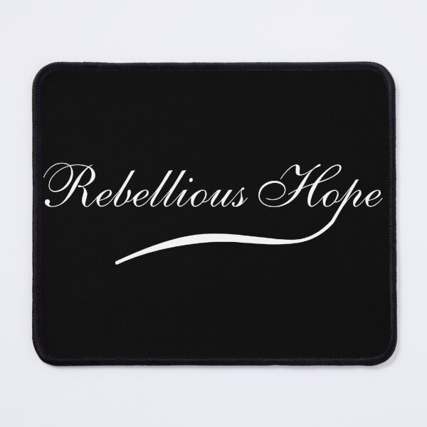Item preview, Rebellious hope handwriting typographic text design for hopeful optimist people designed and sold by Randa Ranmania.