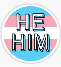 He / Him Sticker