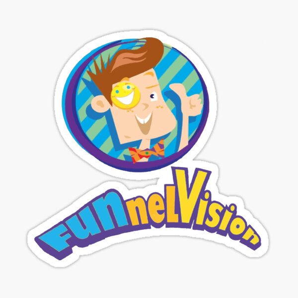 "Funnel Vision Official Merch '" Sticker for Sale by LukaKingat Redbubble