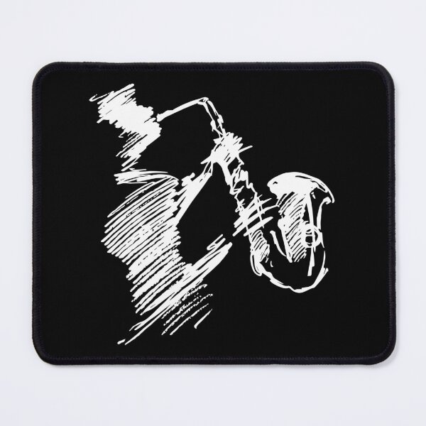 Item preview, Sketch Saxophone Jazz Music Sax Player Musician designed and sold by haselshirt.