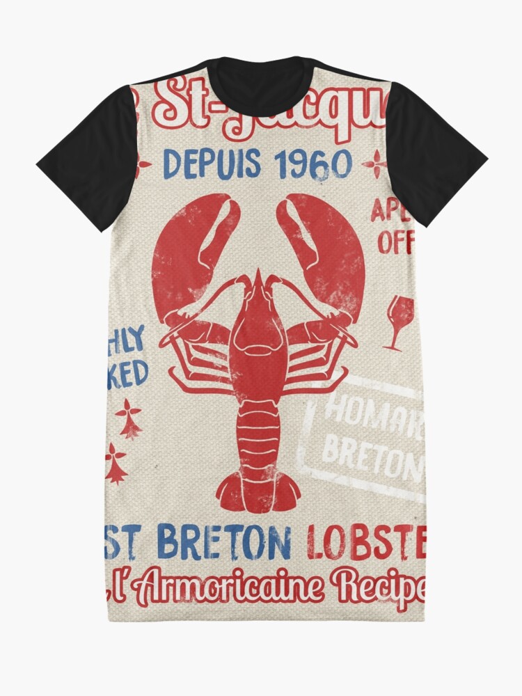 Alternate view of Le St-Jacques Lobster Shack Graphic T-Shirt Dress