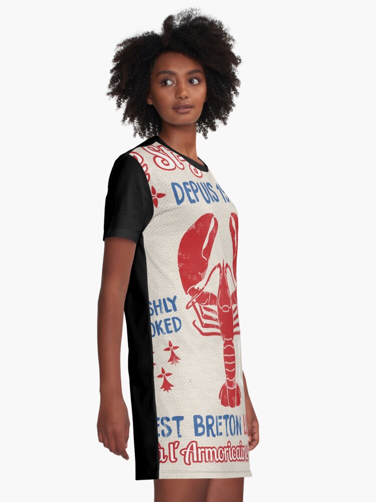 Alternate view of Le St-Jacques Lobster Shack Graphic T-Shirt Dress