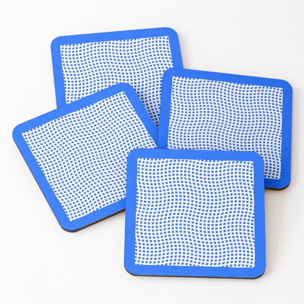 Item preview, Wavy Weave White on Blue Repeat 5748 designed and sold by Art in My Loft.