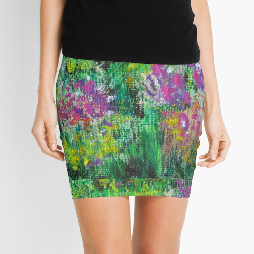 Floral sketch Mini Skirt