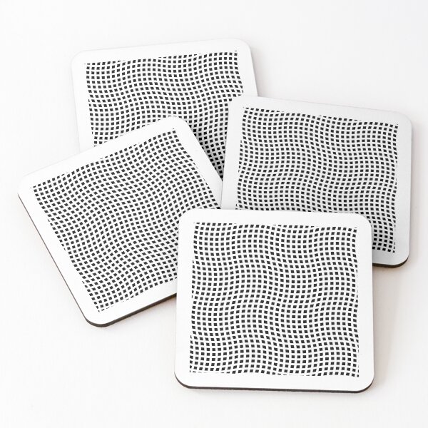 Item preview, Wavy Weave White on Black Repeat 5748 designed and sold by Art in My Loft.