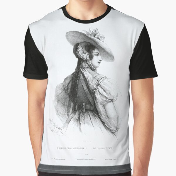 Go Your Way by French Painter Henri Grevedon Remastered Xzendor7 Classical Art Old Masters Reproductions Graphic T-Shirt