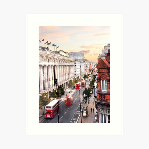 Oxford Street Early Morning Art Print