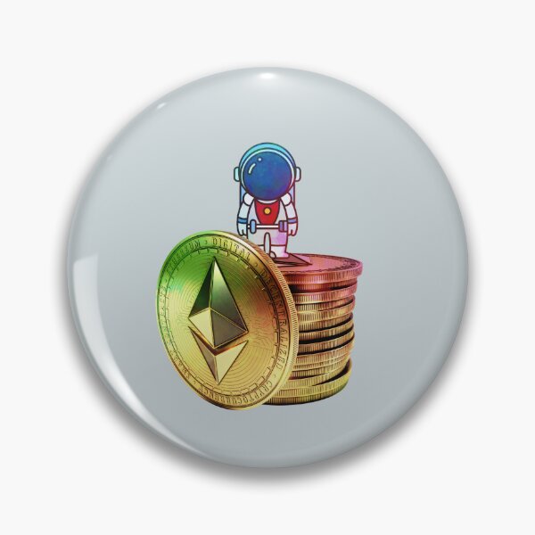 Item preview, Ethereum Crypto coins - astronaut designed and sold by Crypmetal.