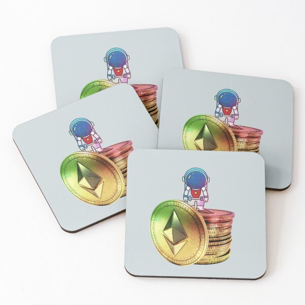 Item preview, Ethereum Crypto coins - astronaut designed and sold by Crypmetal.
