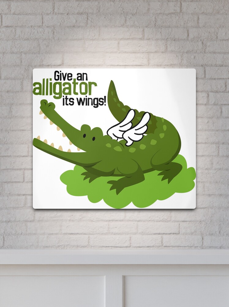 Metallbild for Sale mit Alligator Flügel von aj4787